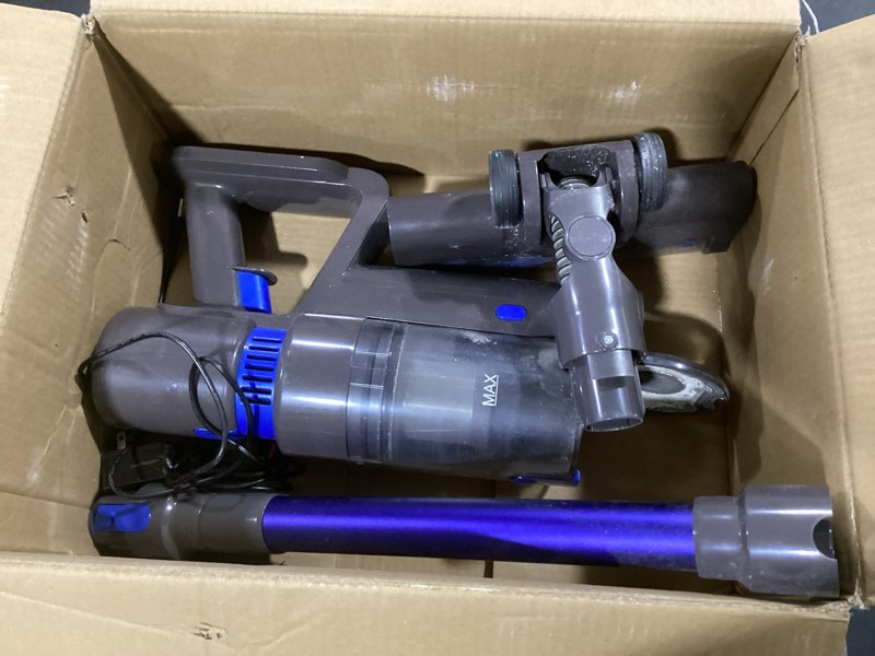 Condition photo showing As Is for cordless vacuum cleaner, 550w 45kpa 65mins vacuum cleaners for home with led display, self-standing stick vacuum with anti-tangle brush, rechargeable vacuum cordless for pet hair/carpet/floor