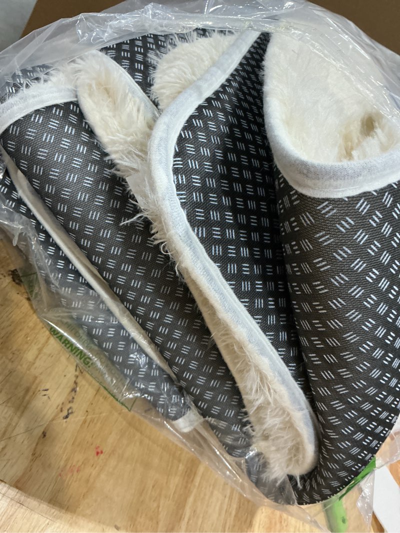 Condition photo showing As Is for unknown size,white fluffy area rugs for bedroom - soft plush shag rug for living room nursery kids room - non slip fuzzy shaggy floor carpets for girls boys play room dorm decor,cream white cream white (rectangular)