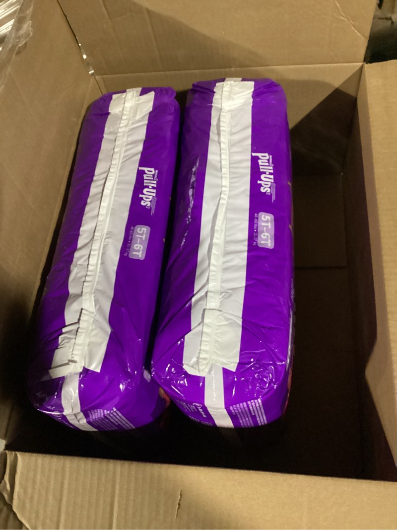 Condition photo showing Good Condition for pull-ups girls' potty training pants, size 5t-6t training underwear (46+ lbs), 80 count (2 packs of 40)