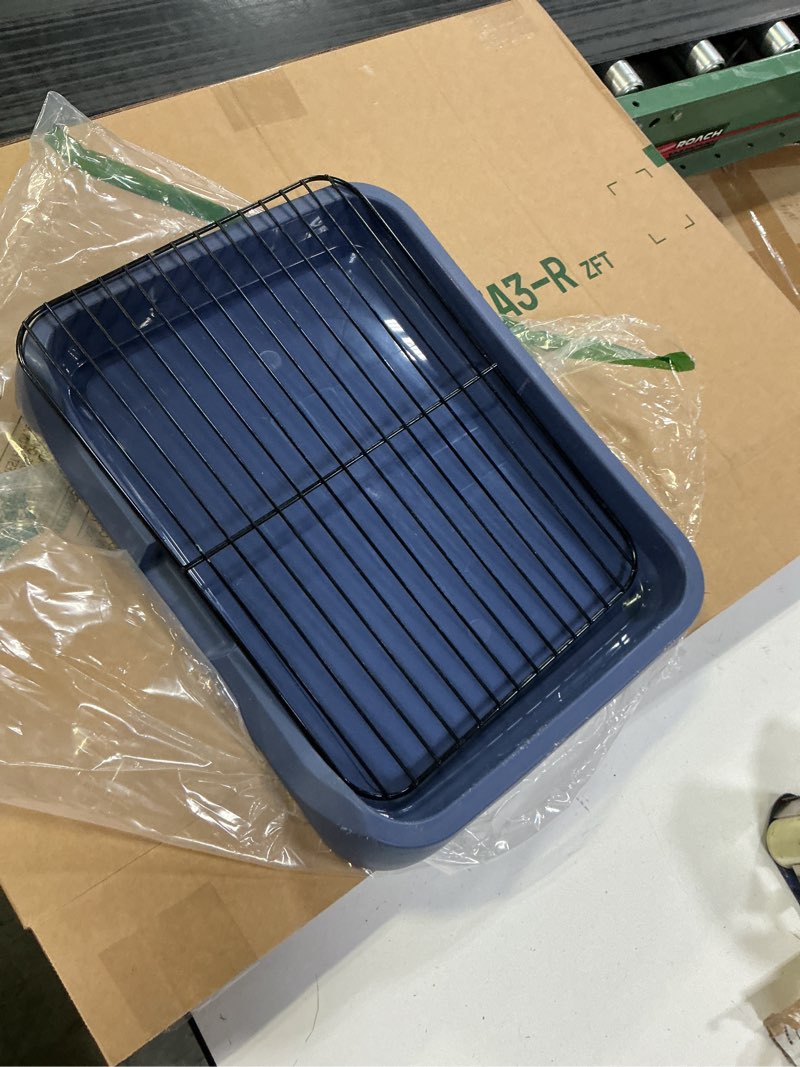 Condition photo showing Good Condition for Dog Potty Tray Removable Indoor Training Toilet Portable Puppy Pad Holder Mesh Design Hygienic for Small and Medium Dogs