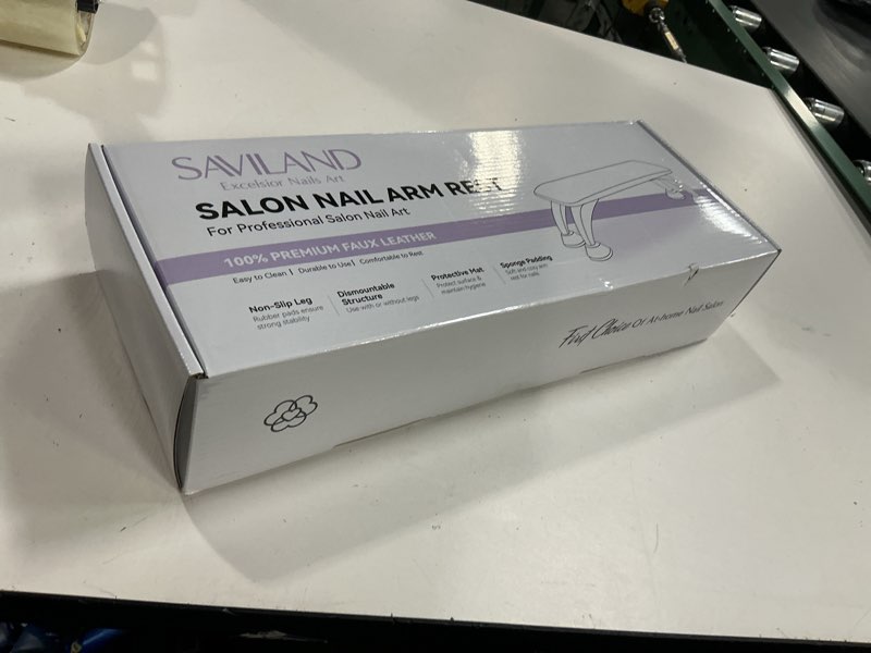 Condition photo showing New/Like New for saviland arm rest for nails tech professional: 15.7" full-length nail arm rest for white super-comfort big nail arm rest with microfiber leather mat height hand pillow cushion nail salon manicure