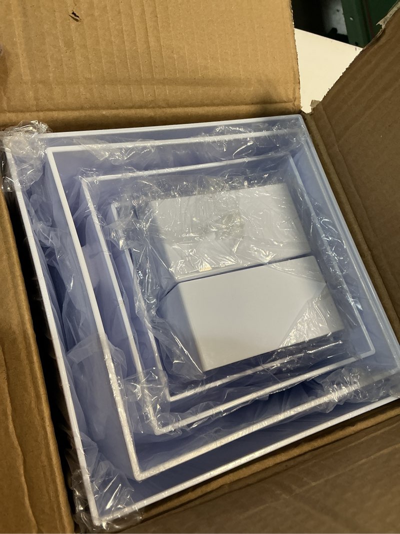 Condition photo showing New/Like New for dessert table display set,6pcs buffet risers,dessert table display set,white buffet risers,acrylic boxes for displaywhite,desserttable displayset,cube boxes nestingrisers(8"-7"-6"-5"-4"-4") 4''4''5''6''7''8''