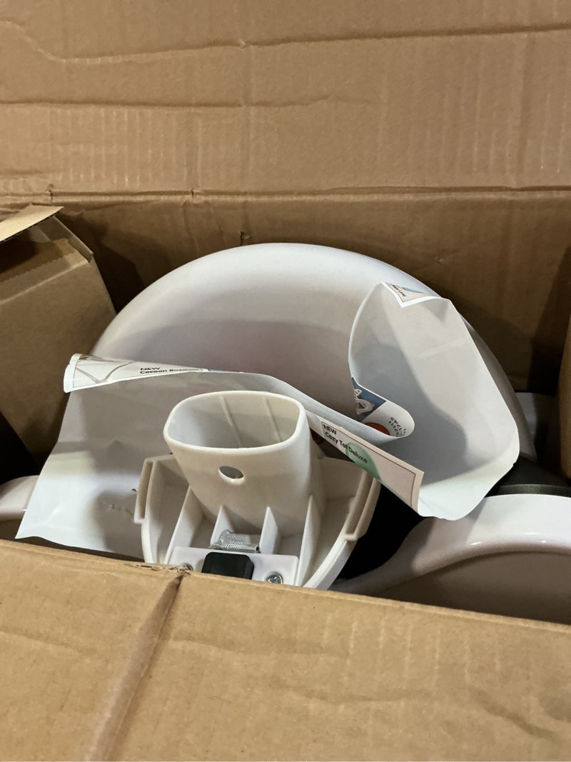 Condition photo showing As Is for Primo Cozy Tot Deluxe Convertible Folding High Chair & Toddler Chair - Portable Foldable Baby Chair/Toddlers Highchair - Travel Friendly, Removable EZ Clean Tray, Black/White, 22"x21"x33.5"