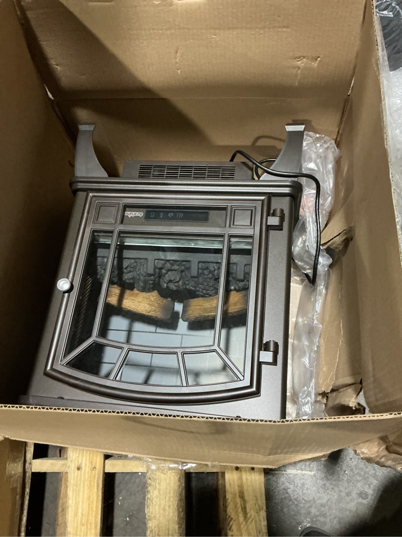 Condition photo showing As Is for duraflame Infrared Quartz Electric Stove Heater - DFI-591-02 - Bronze