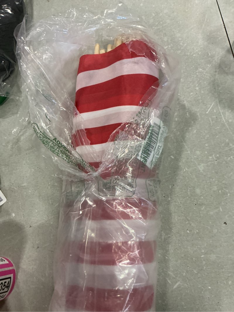 Condition photo showing Good Condition for american flags on stick for outside, 12x18 in, 24 pack