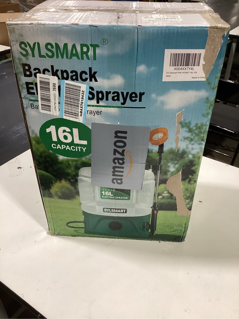 Condition photo showing Good Condition for battery powered backpack sprayer 4 gallon, 0-100 psi strong electric sprayer compatible with makita 18v battery, 5 nozzles, weed sprayer for lawn & garden, yard, fertilizer (battery inc)