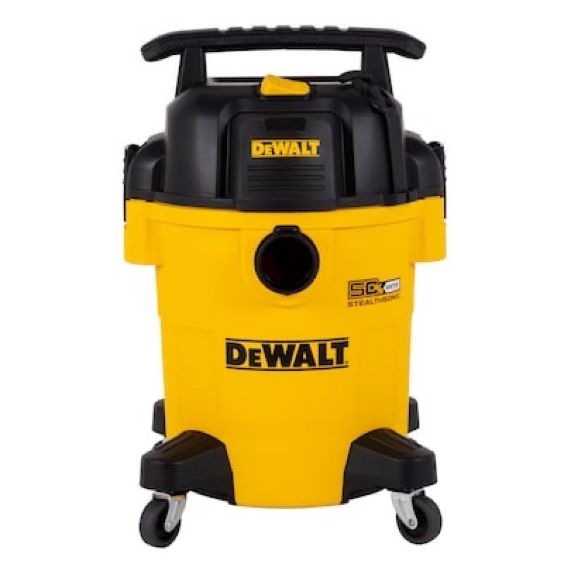 dewalt stealthsonic quiet 6-gallon 4 hp corded wet/dry shop vacuum with accessories included