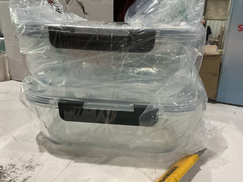 Condition photo showing As Is for storage bowls