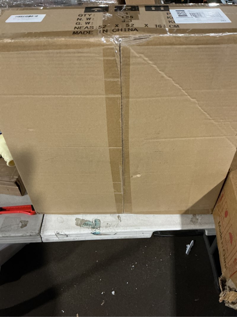 Condition photo showing Good Condition for VONLUCE 3-Light Drum Chandeliers, 20" Pendant Light Fixture with 2-Layer Fabric Shade E26 Bases, Adjustable Swivel Joint Hanging Light Fixture for Bedroom Living Room Kitchen Hallway, Brushed Nickel Nickel 20inch