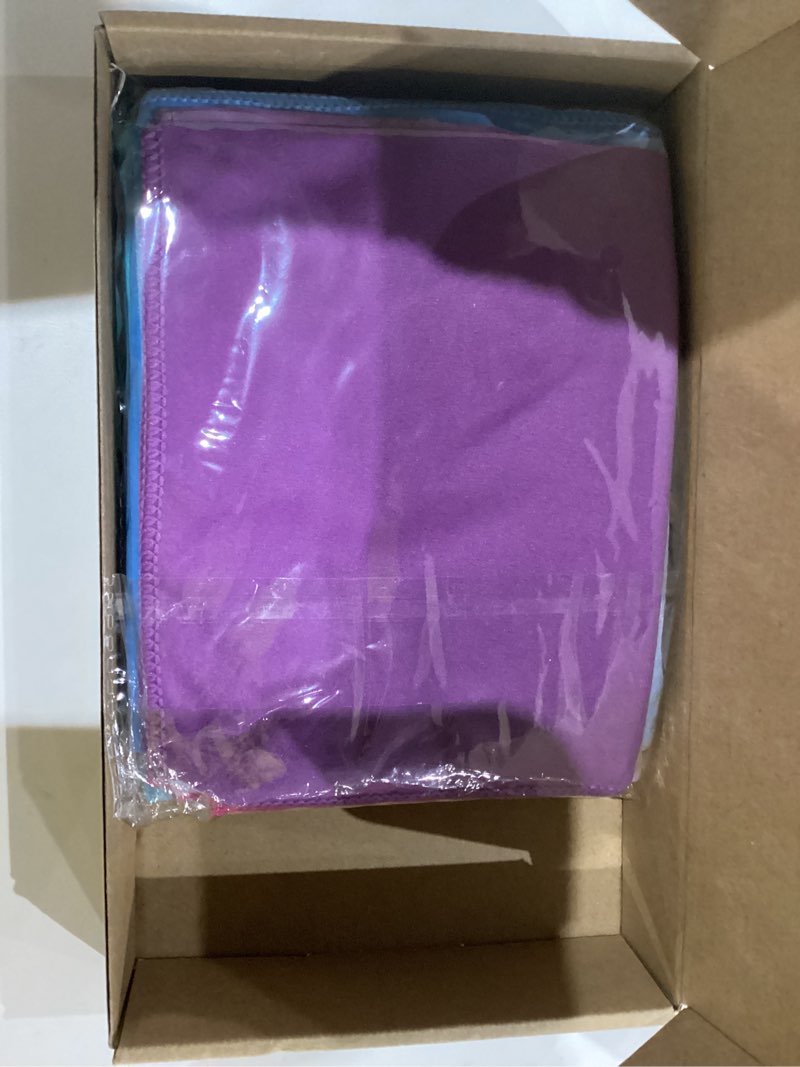 Condition photo showing Good Condition for 10 Count Quick Dry Microfiber Camping Towels 25x32 cm Travel Hand and Face Towel with Hang Loop Backpacking Ultralight Fast Drying Washcloth for Hiking Outdoor Adventures Yoga(5 Colors)