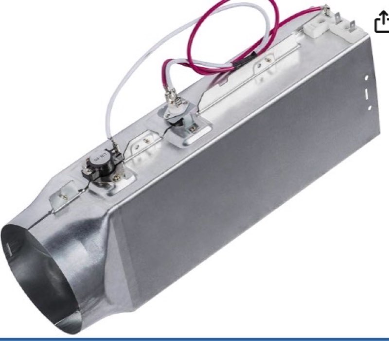 bluestars 5301el1001a dryer heating element assembly for lg dryers | dle7177w dle5977w dle8377nm dle2516w dlex3700w dle5955w dle0442w dle4970w dle5955g dle9577sm replaces 5301el1001j 5301el1001h