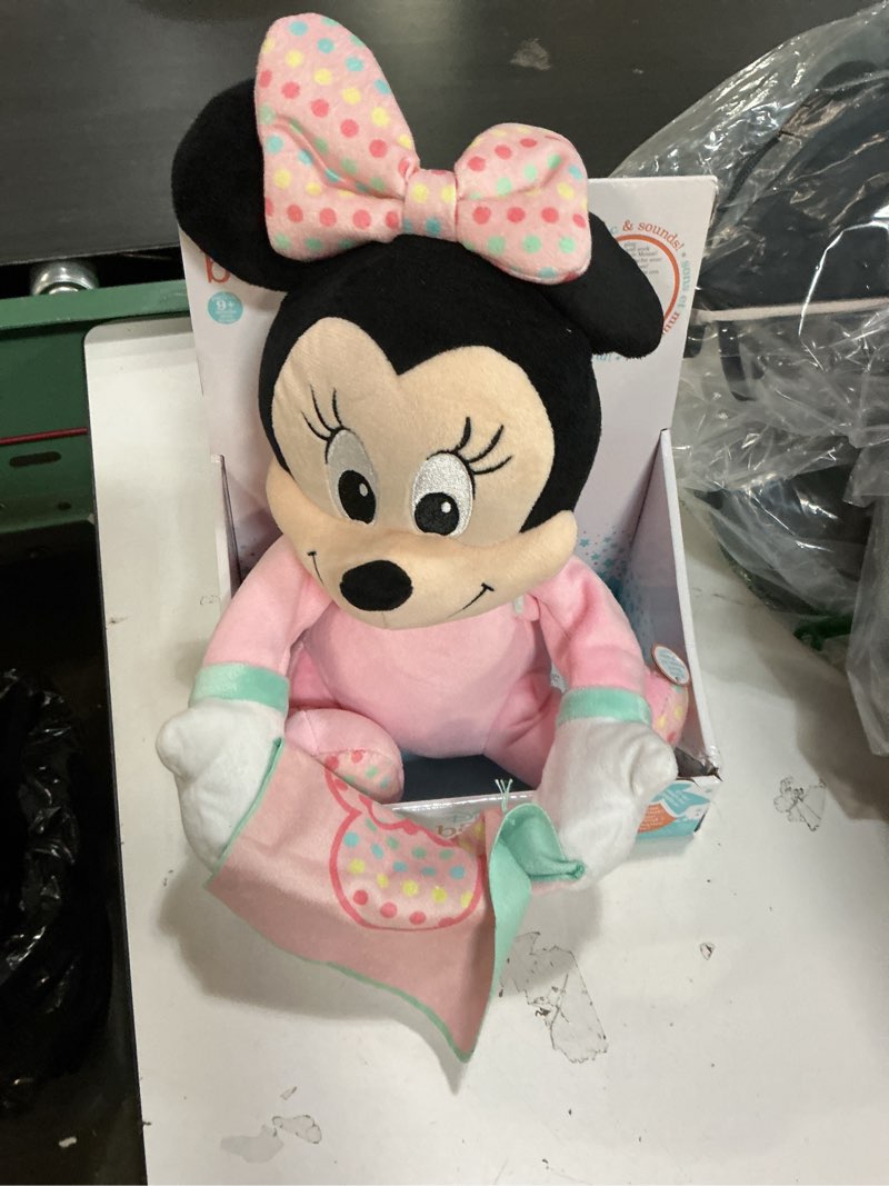 Condition photo showing Good Condition for Disney Baby 11-inch Hide-and-Seek Minnie Mouse Interactive Plush, Music, Phrases, And Motion, Kids Toys for Ages 09 Month by Just Play