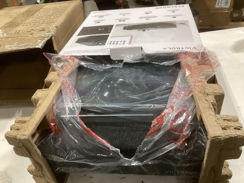 Condition photo showing Good Condition for Victrola Eastwood II Record Player with Speakers – Bluetooth 5.1 and Vinyl Stream Technology, Vintage Style 3-Speed Vinyl Player, Audio Technica AT-3600LA Cartridge (Espresso) Espresso Eastwood II