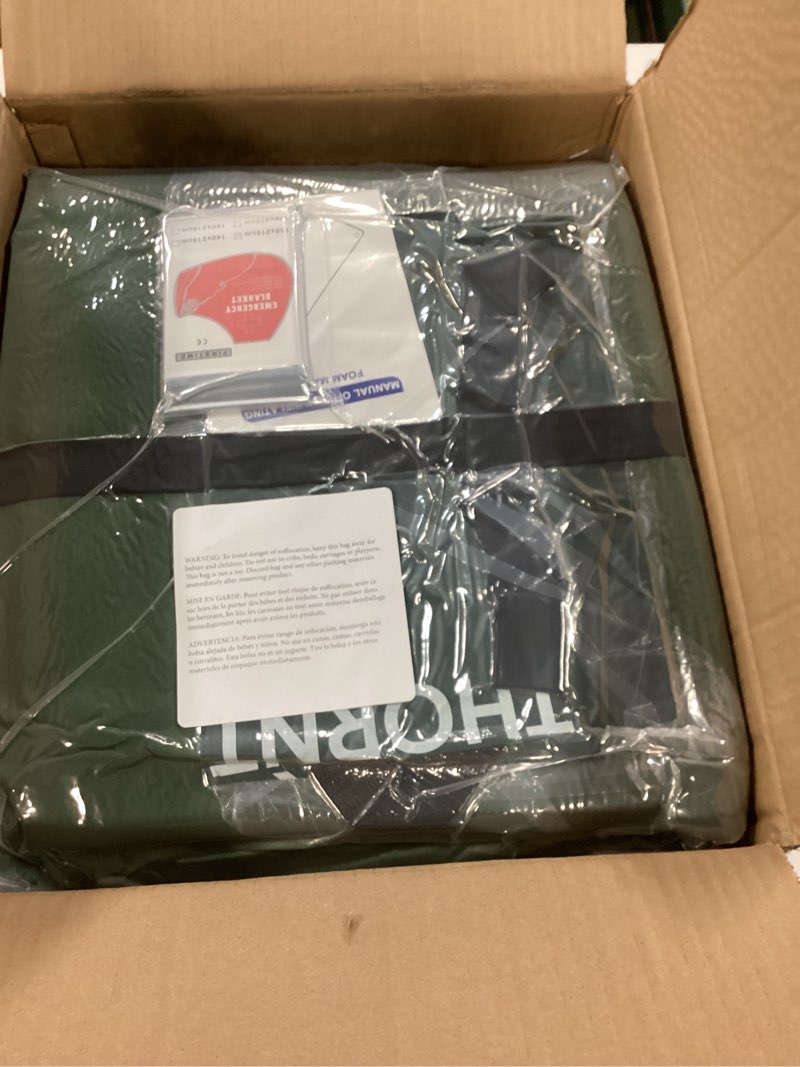 Condition photo showing New/Like New for Throntrax Camping Sleeping Pad - Ultralight Camping Mat with Pillow Built-in - 3.1" Thick | Self-Inflating & Suitable for All Seasons - Compact Sleeping Pad for Camping - Grey