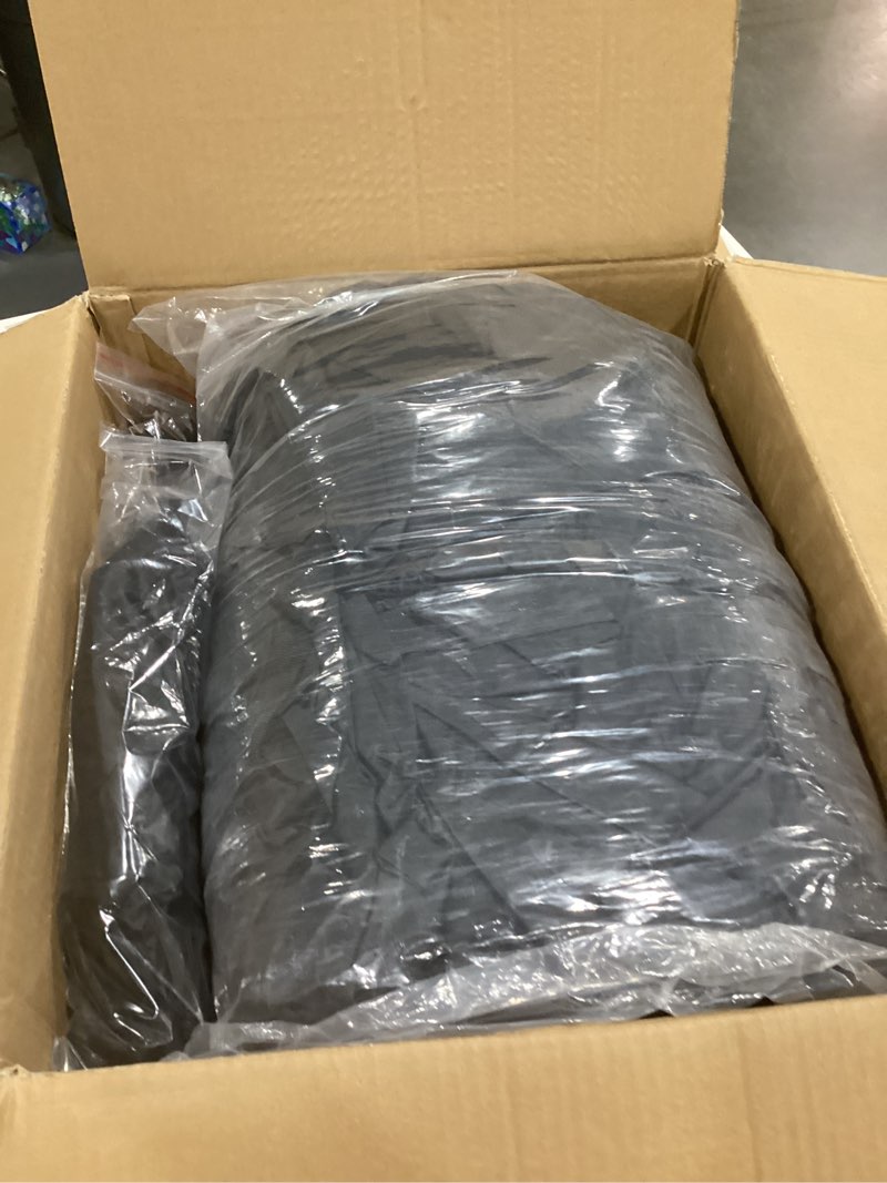 Condition photo showing As Is for pontoon boat cover, heavy duty 1200d waterproof pontoon cover with motor cover and windproof adjustable metal buckle, 25-28 ft,black 1200d-black length: 25'-28' beam width: up to 102"