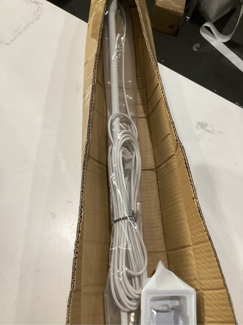 Condition photo showing As Is for vhf marine radio antenna boat fiberglass antenna waterproof 156-163mhz 43.5in 3.5dbi with 22.9ft/7m rg58 cable,pl259 adapter,adjustable ratchet fixed mount base compatible for cobra uniden