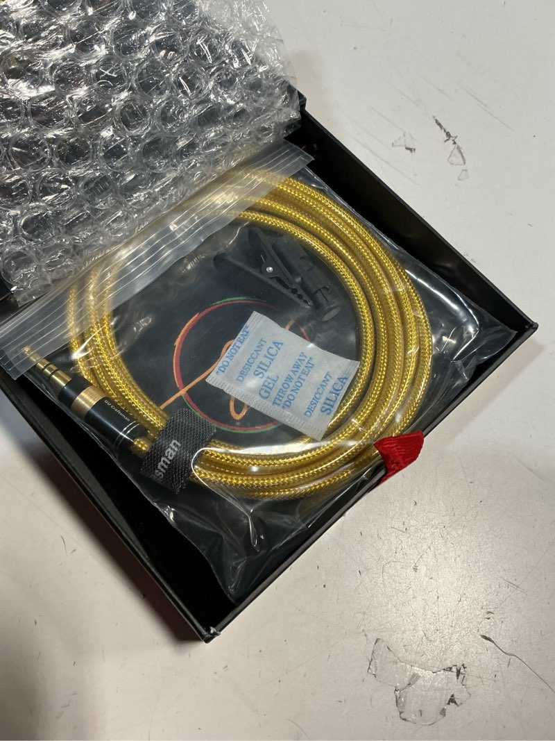 Condition photo showing New/Like New for 3-pin mini xlr 6n ofc silver-plated+metal shielding layer headphone upgrade cable for beyerdynamic dt990 prox dt700 prox dt900 prox dt1990 pro mkii akg k702 k712 pro k371 (4.4mm plug)