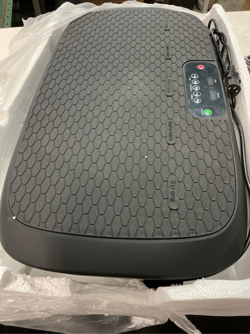 Condition photo showing As Is for Premium Vibration Plate Exercise Machine for Lymphatic Drainage, Weight Loss, Whole Body Workout Power Plate, Shake Plate, Body Shaker,Home Gym Fitness Equipment,Black