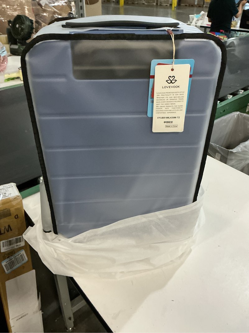 Condition photo showing Good Condition for lovevook carry on luggage 22x14x9 airline approved with spinner wheels, 20 inch small carry on suitcase with tsa lock, expandable hard shell suitcases for men women blue 20 inch
