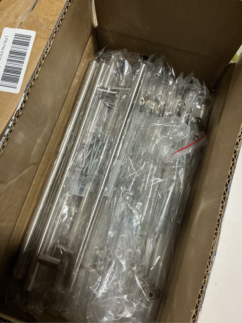 Condition photo showing Good Condition for probrico 15 pack| t bar cabinet pulls 7-1/2"(192mm) hole centers, stainless steel kitchen cabinet handles bedroom dresser pulls euro style drawer handles hole center 7-1/2" brushed nickel