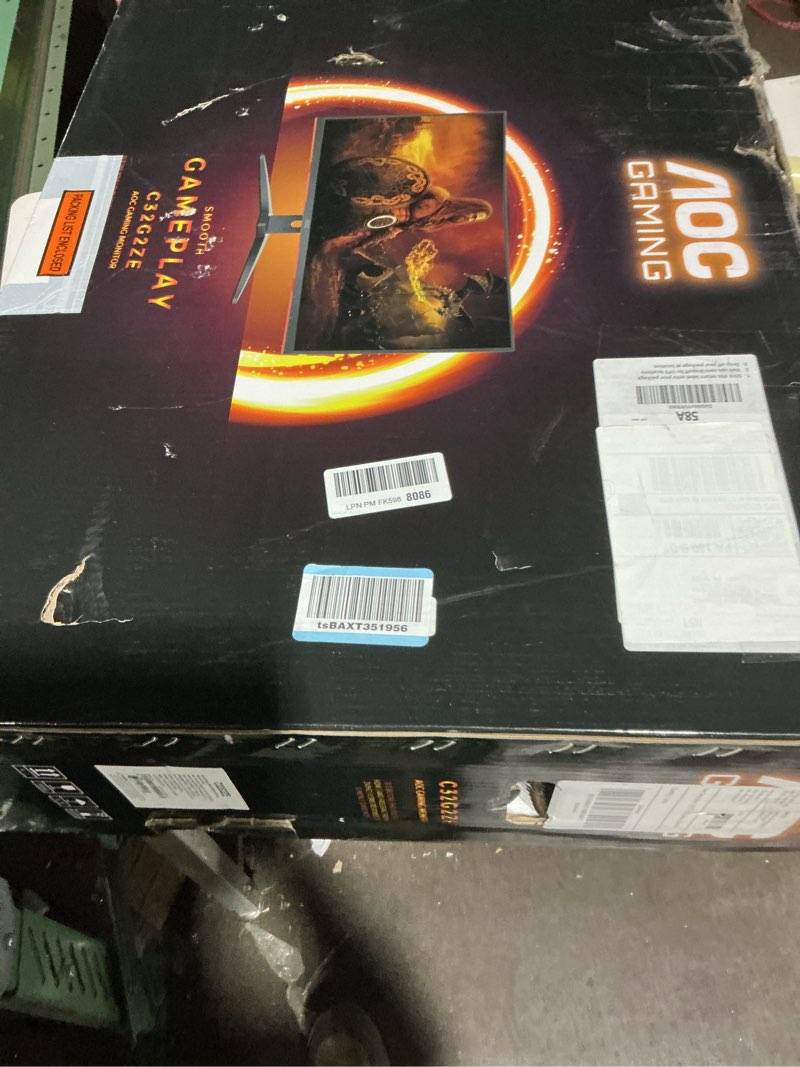 aoc c32g2ze 32" curved frameless gaming monitor, full hd 1920x1080, va, 0.5ms 240hz, amd freesync pr