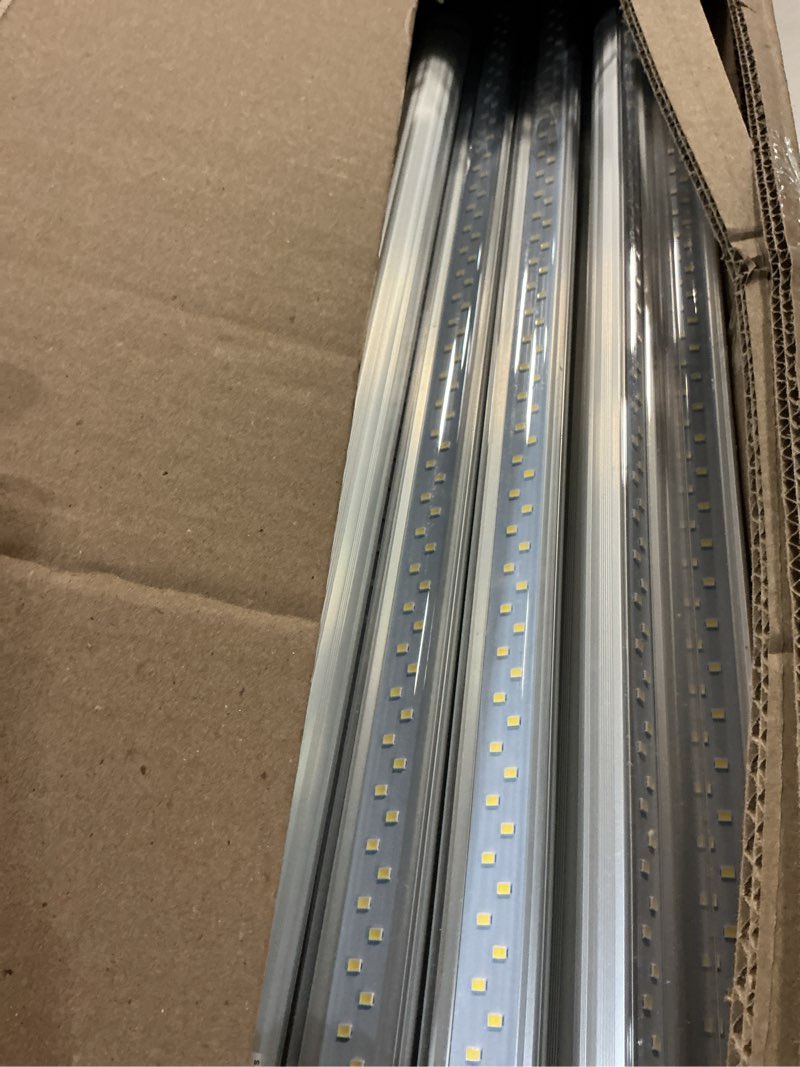 Condition photo showing Good Condition for jesled 12 pack t8 led bulbs 4 foot, fluorescent light bulbs 48 inch, 24w 5000k 3200lm 4ft led tube light, plug and play or ballast bypass, replacement for t10 t12 flourescent tubes, dual-end powered 5000k 12 count(pack of 1)