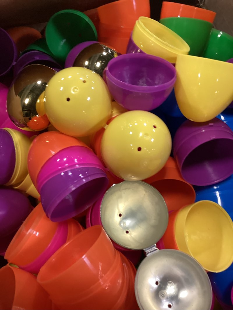 Condition photo showing Good Condition for adisher 200pcs easter eggs, plastic 3.0" colorful easet eggs with 6pcs golden eggs bulk empty fillable for easter hunt party favor basket stuffers, filling treats, classroom prize supplies for kids 3inch-200pcs