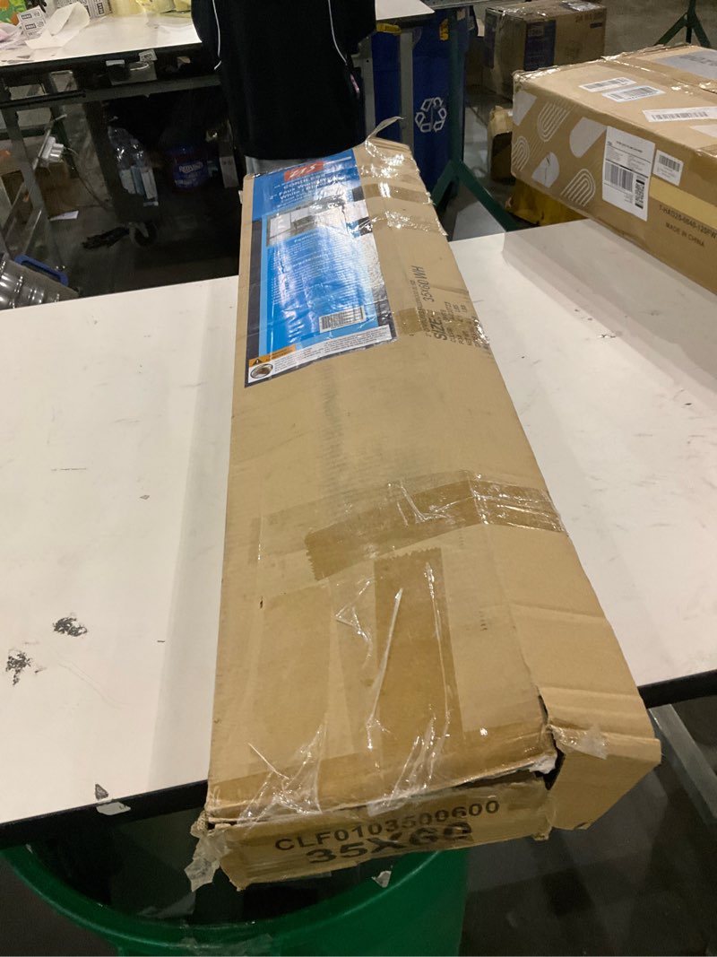 US Window And Floor 2" Faux Wood 35" W x 60" H, Inside Mount Cordless Blinds, 35 x 60, White (Fit a 