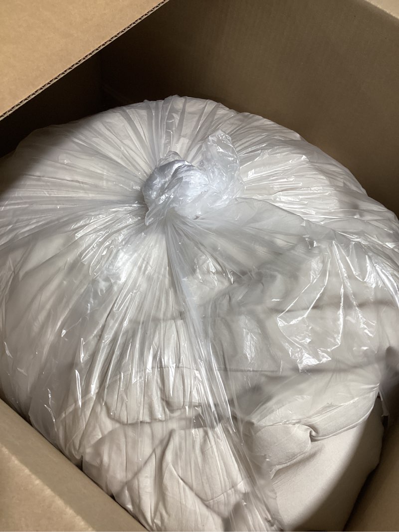 Condition photo showing As Is for bedsure full comforter set, beige soft prewashed bedding for all seasons, 3 pieces gentlesoft™ bed set, 1 lightweight comforter (82"x86") and 2 pillowcases (20"x26") full(82"x86") 01 - beige