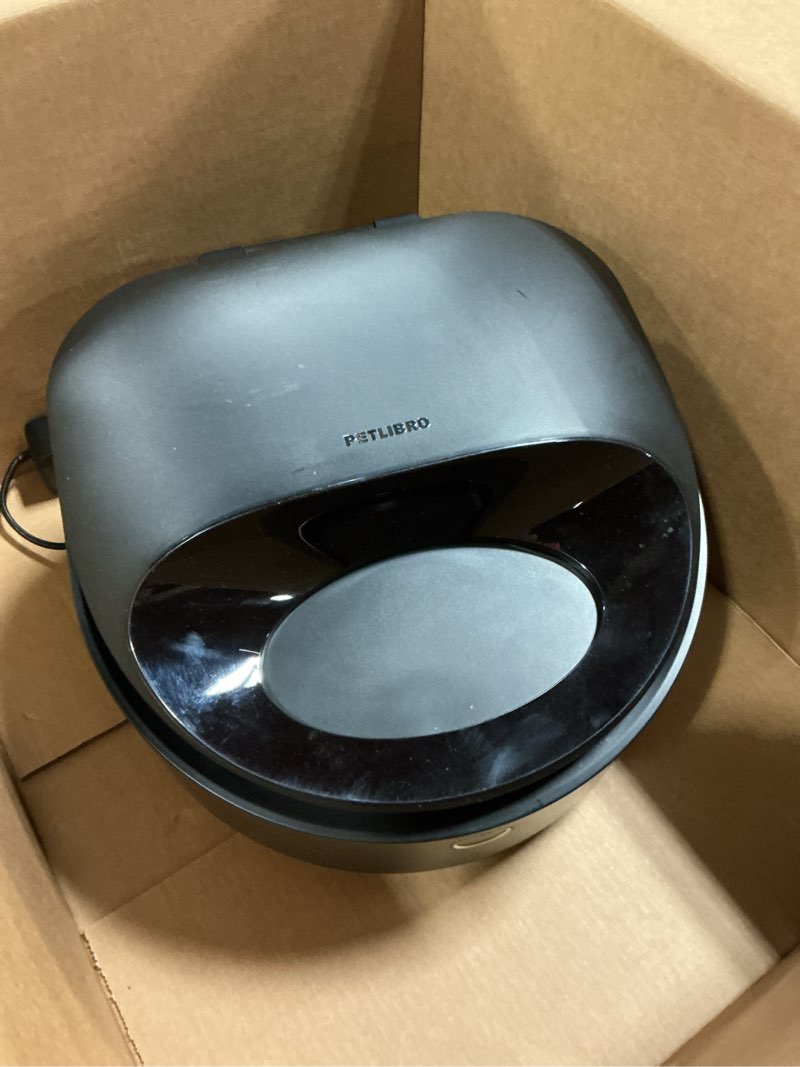 Condition photo showing As Is for PETLIBRO Automatic Cat Feeder Wet Food with Stainless Steel Bowl, Refrigerated Auto Cat Feeder with Semiconductor Cooling, 3 Fresh Meals for 3 Days, App-Controlled Pet Food Dispenser, Easy to Clean Black Feeder