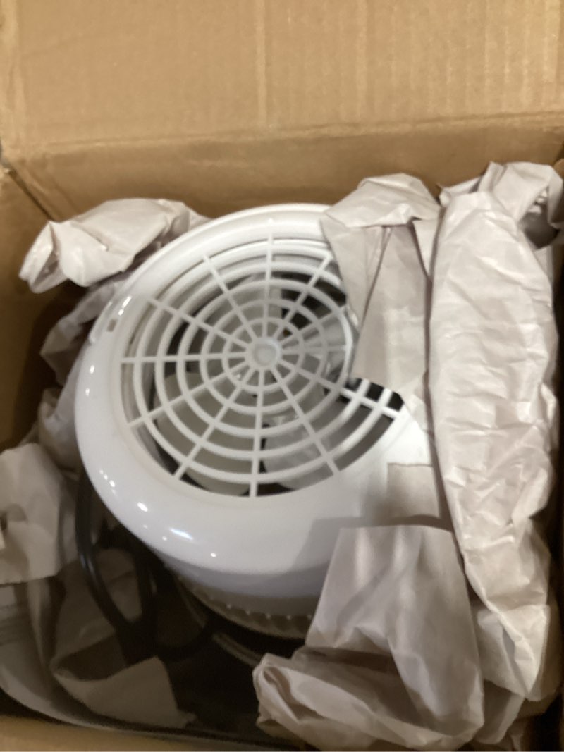 Condition photo showing As Is for dehumidifier for home small quiet dehumidifiers for 44oz water tank auto defrost and shutoff 10 colors light 4 timer options 3 modes portable dehumidifiers for bedroom bathroom closet rv