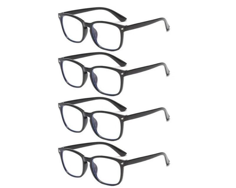 Pairs Men Women Unisex Round Frame Blue Light Blocking Reading Glasses Readers +4.00,incomplete 