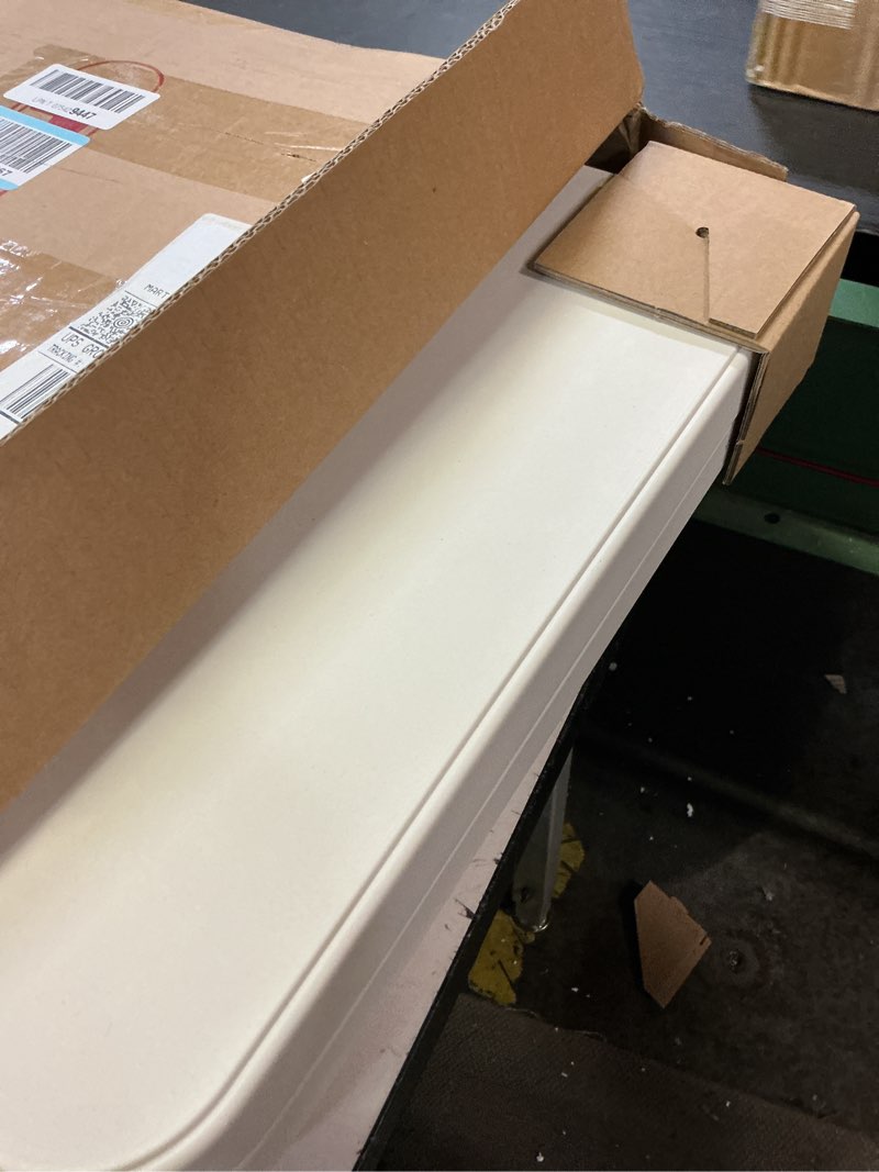 Condition photo showing Good Condition for bestoffice outdoor 34" folding card table plastic table portable square height dining table perfect for picnics,parties,party and camping, white white 34"