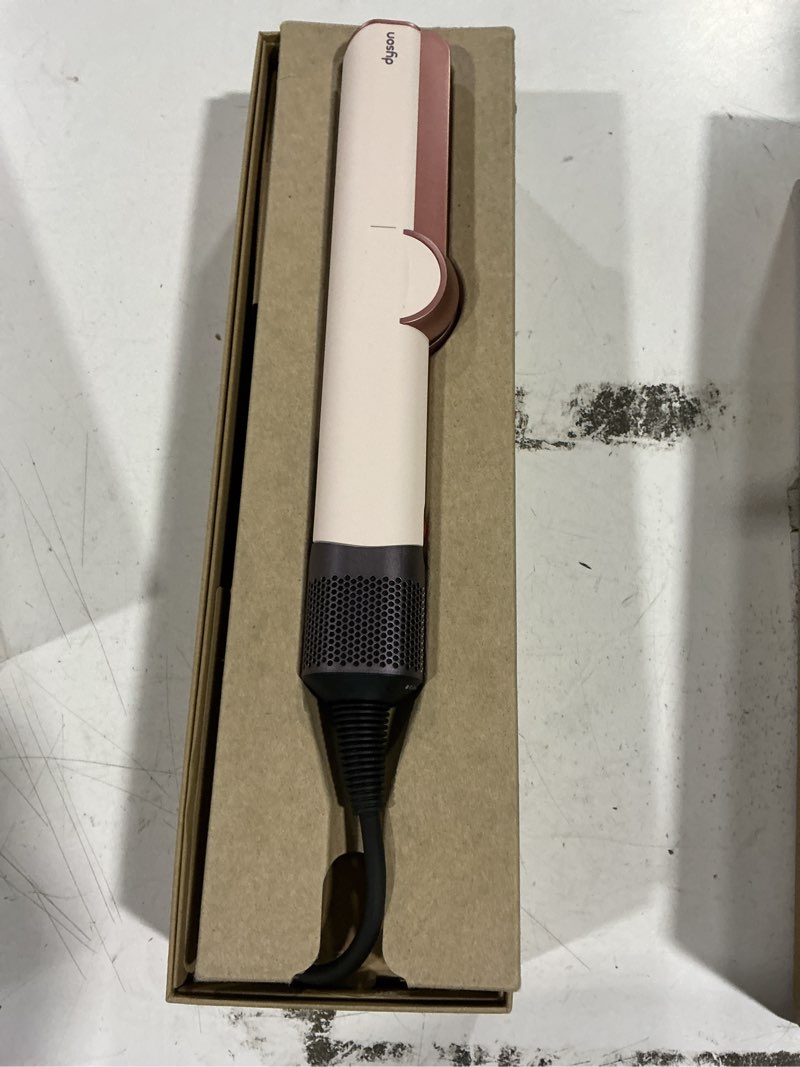 Condition photo showing Good Condition for dyson airstrait™ straightener, wet to dry hair straightener, no heat damage, no hot plates, all hair types ceramic pink