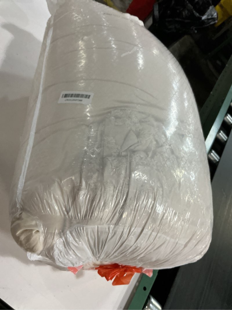 Condition photo showing As Is for Bedsure Tufted Boho Comforter Set California King Size - Beige Boho Bed Set, GentleSoft™ 3 Pieces Farmhouse Shabby Chic Embroidery Bedding, Gifts for Woman, Soft Jacquard Comforter for All Seasons California King 01 - Beige - Elegant