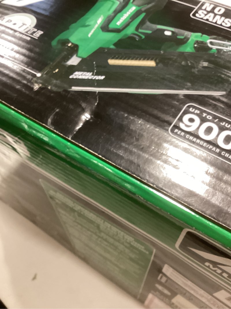 Condition photo showing New/Like New for Metabo HPT 36V MultiVolt Cordless Metal Connector Nailer, Power Tool MultiVolt 36V 2.5 Ah Li-ion battery, Pro Tools Innovation Award Winner, Drives 1-1/2" to 2-1/2" Nails, 900 per Charge, NR3665DA 36V, 2-1/2-Inch - NR3665DA