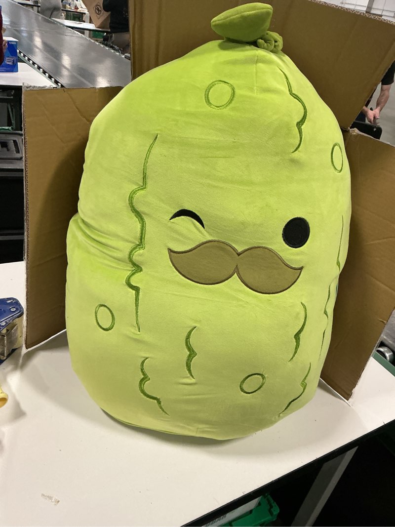 Condition photo showing Good Condition for Squishmallows Original 24-Inch Charles Pickle with Mustache - Official Jazwares Plush (Jumbo)