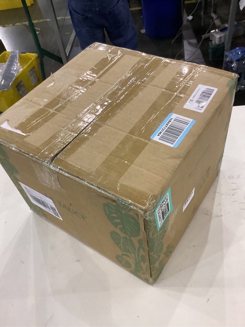 Condition photo showing New/Like New for LE TAUCI 12 Inch Pots for Plants, Ceramic Planter with Drainage Hole & Saucer, Thick-Walled Ceramic, Planters for Indoor Plants, Ideal for Living Room & Entryway, Reactive Glaze Beige Reactive Glaze Beige 12 Inch