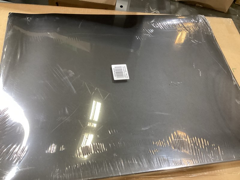 Condition photo showing As Is for jjring 18x24 art portfolio folder with plastic sleeves, 24-pocket portfolio binder displaying 48 pages, presentation book with black inner paper for artwork storage, black 18*24