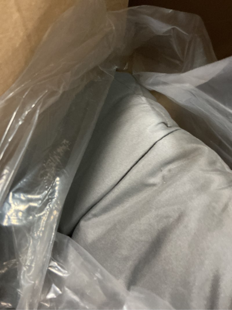 Condition photo showing Good Condition for Smart Queen Weighted Blanket for Adults,(48"x72",15lbs Grey) Full Size Soft Cooling Heavy Blanket for Sleeping, Breathable Blanket with Glass Beads Perfect for 120-160 lbs,All Season,Machine Washable 48" x 72" | 15lbs