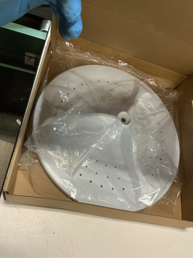 Condition photo showing Good Condition for w10752283 washplate with center cover replacement for whirlpool washer agitator parts replace wtw7000dw wtw5000dw1 wtw5000dw2 wtw8500dc wtw8500d wtw8500ec wtw6120hc w10834890 ps10064549 w10609476