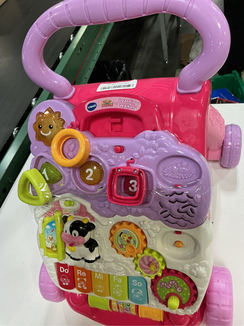 vtech sit-to-stand learning walker, pink
