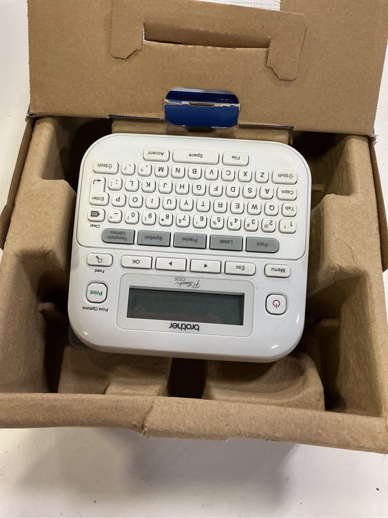 Condition photo showing Good Condition for Brother P-Touch PTD220 Home/Office Everyday Label Maker | Prints TZe Label Tapes up to ~1/2 inch White Standard New PTD220