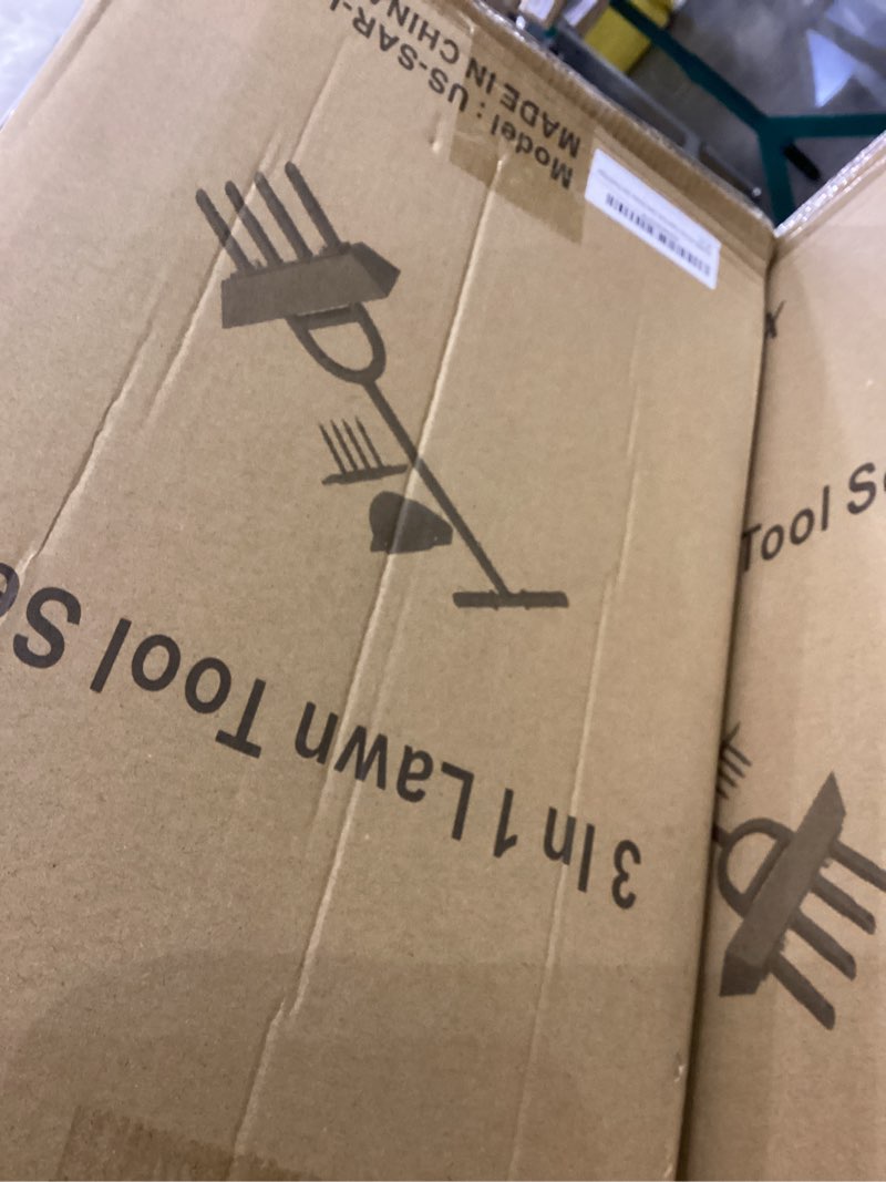 Condition photo showing New/Like New for Lawn Aerator Garden Tool with Soil Core Tray, 3 in 1 Manual Grass Plug Air Aerator with Spike Tool and Half Moon Edging Tool, Coring Aeration for Lawn Yard Care