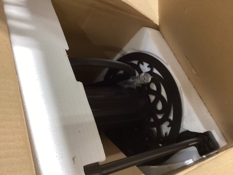 Condition photo showing Good Condition for metal decorative garden hose reel, heavy duty hose holder for outside, aluminum frame, no-leak aluminum water system, easy assmbly, wall mount, holds 135 ft x 5/8" hose storage, dark bronze