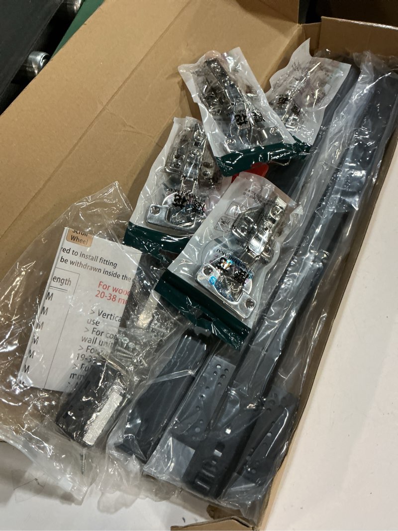 Condition photo showing Good Condition for Pocket Door Slide kit, Pivot Door Slide Hardware Insert for Cabinet Doors and Insert Doors, Durable and Silent Design for Kitchen Bathroom Furniture (22in, Pieces, 4) 22in 4.0