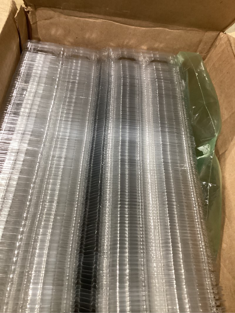 Condition photo showing Good Condition for Merkaunis 120 Pcs 12 Count Plastic Egg Cartons Cheap Bulk, 2x6 Grids Clear Empty Egg Cartons, Clear