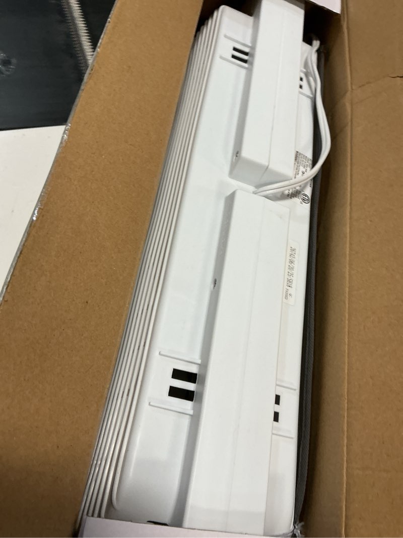 Condition photo showing New/Like New for comfort zone window fan for bedroom, 9 inch 3 speed dual fans with auto-locking expanders, window exhaust fan, removeable bug screen, white white 3-speed