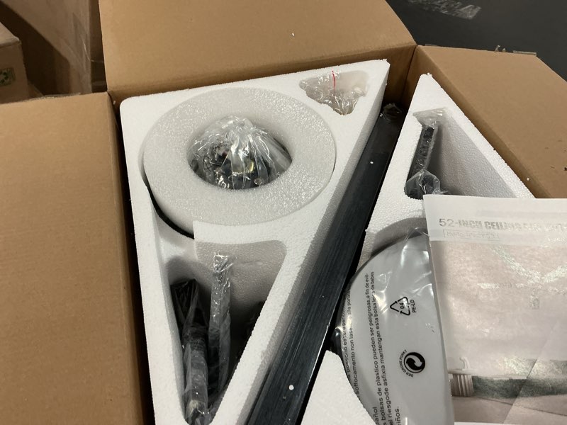 Condition photo showing Good Condition for JSAITEE Ceiling Fans with Lights, 52Inch Low Profile Ceiling Fan with Light and Remote/App Control, 