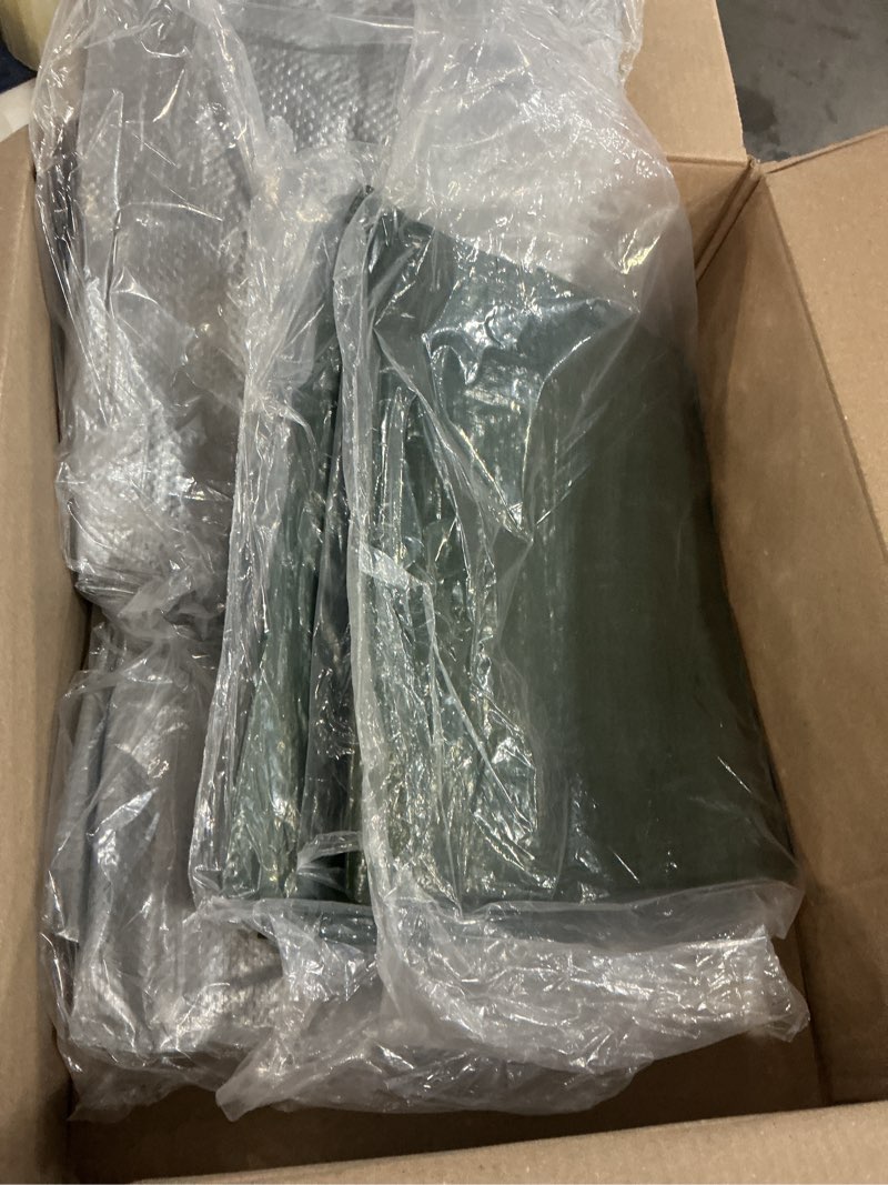 Condition photo showing Good Condition for smoothnovelty 4 pack 4 x 6 ft heavy duty tarps, waterproof camping tarps with grommets, 5.5 mil thick uv & tear resistant cover for outdoor ground tent roof yard pool (blue,army green,silver) 4 x 6 ft green,blue,silver 6